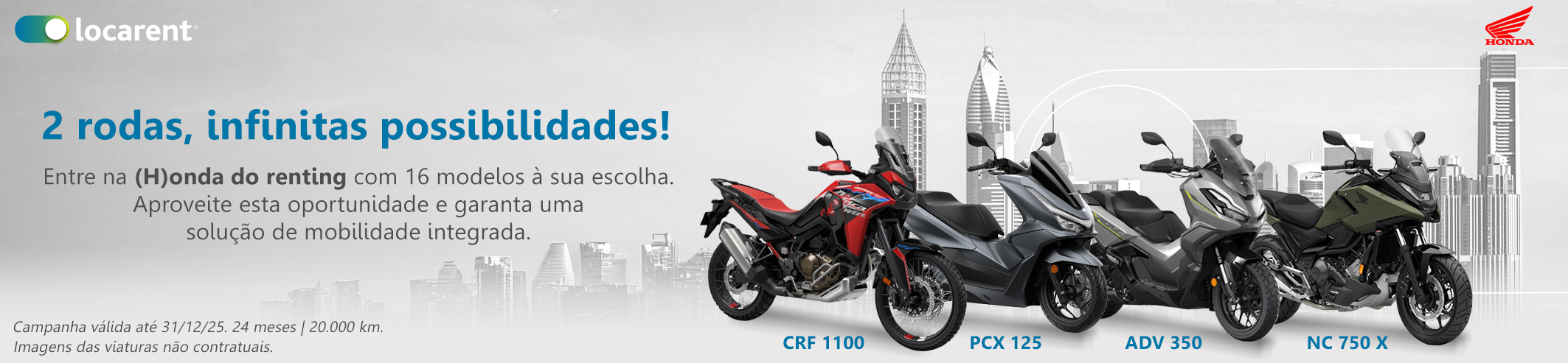 Novidade sobre rodas: Locarent lança Renting de Motociclos