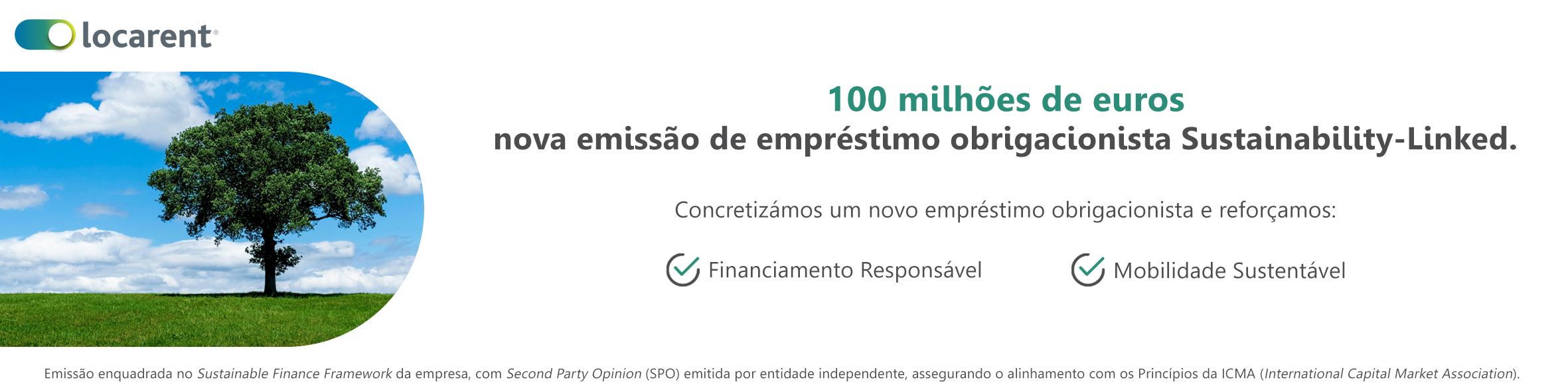 Nova emissão de empréstimo obrigacionista Sustainability-Linked de 100 M €