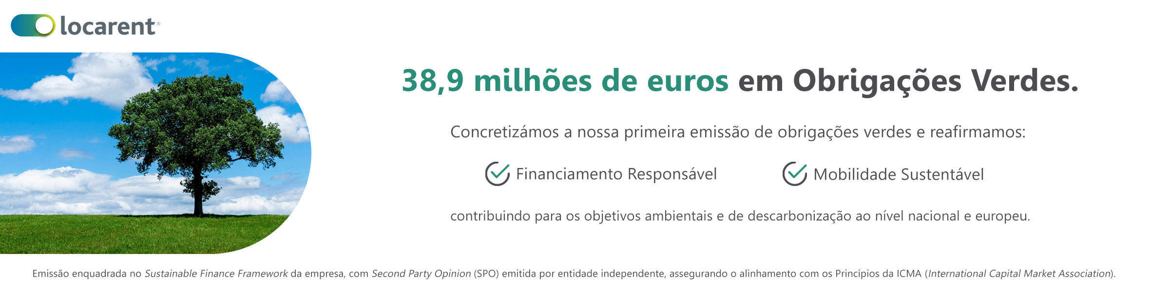 Locarent emite 38,9 milhões de euros em Obrigações Verdes